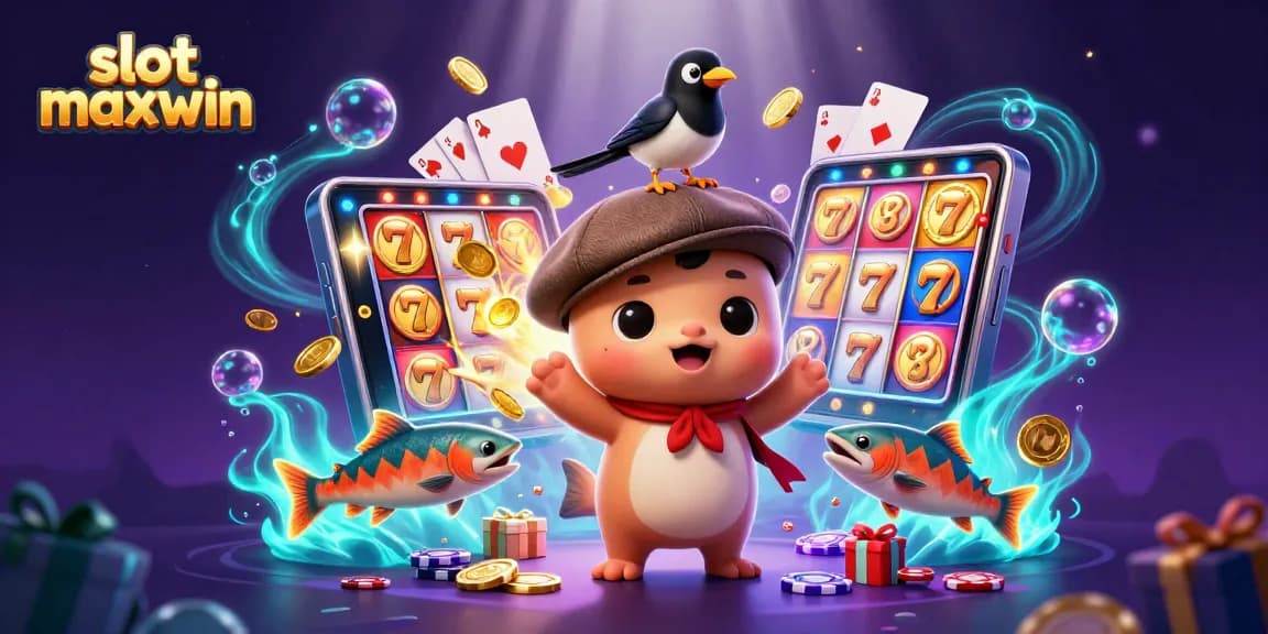 Mainkan permainan slot berwarna-warni dengan fitur slot maxwin dalam adegan animasi yang menarik.