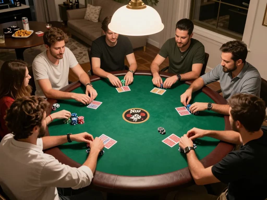 Players enjoying a social poker night with Lc88 link essential for accessing exclusive online games