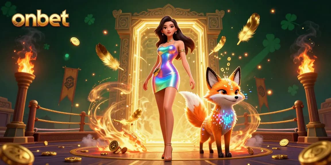 Experience thrilling gameplay at onbet with vibrant characters and dynamic casino elements.