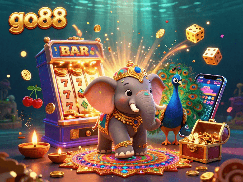 Experience the thrilling world of go88 with vibrant 3D characters, dynamic visuals, and immersive casino game elements.