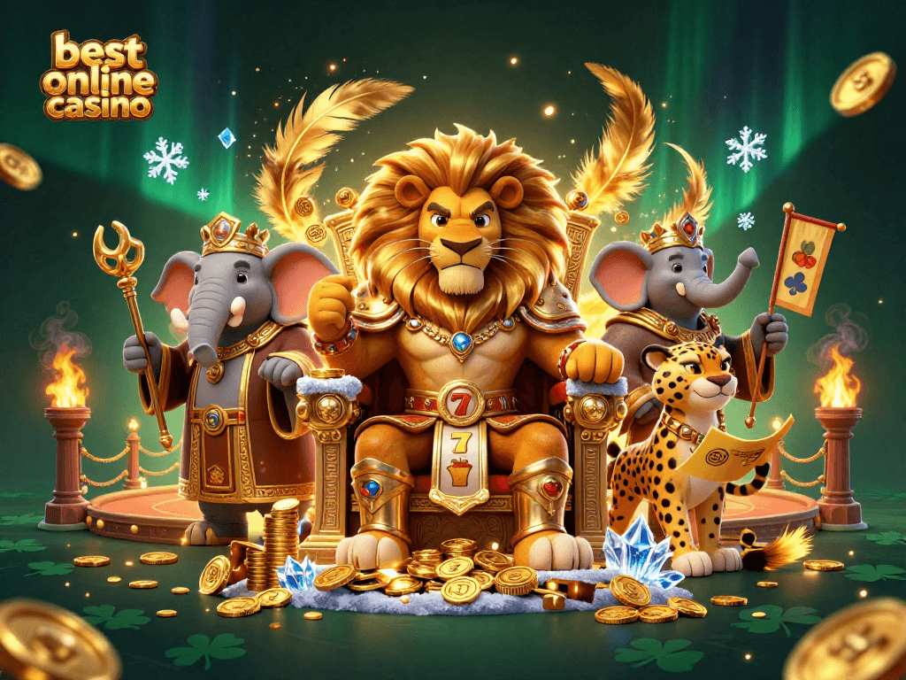 Experience the excitement of the best online casino with vibrant characters and dynamic gameplay elements.