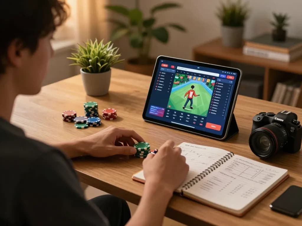 Pemain yang terlibat merencanakan strategi untuk toto togel di pengaturan permainan rumah yang nyaman.