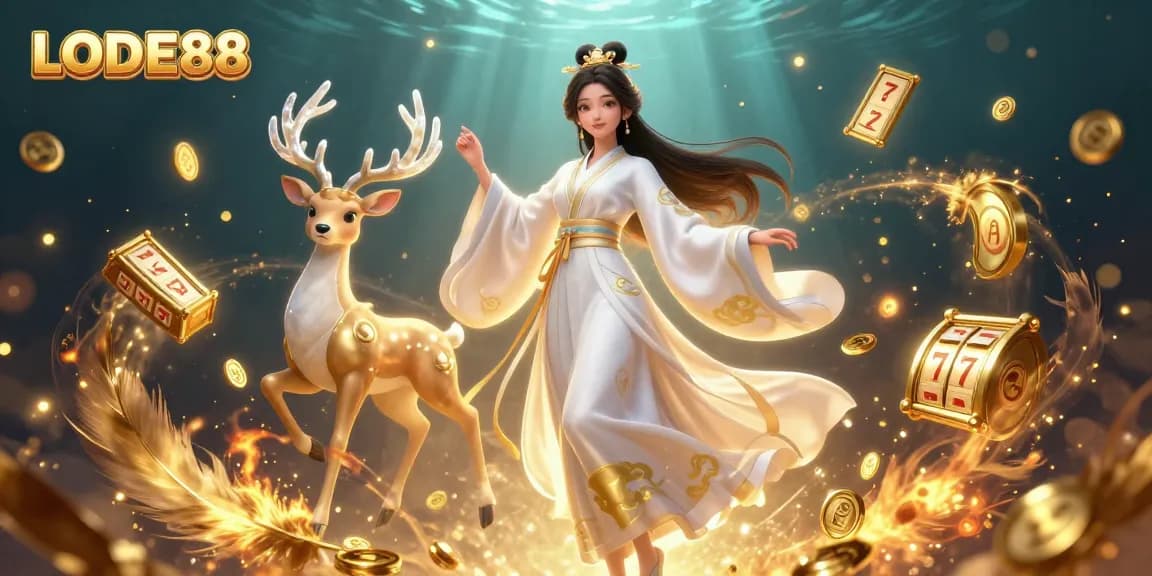 Engage in thrilling action with LODE88 while surrounded by mesmerizing casino elements.