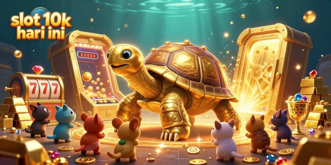Experience the excitement of slot 10k hari ini as the golden tortoise pinball machine dazzles players amidst treasure