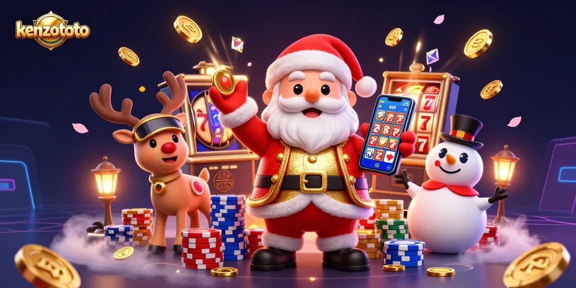 Kenzototo engages players with vibrant jackpot slots, golden coins, and festive casino fun.