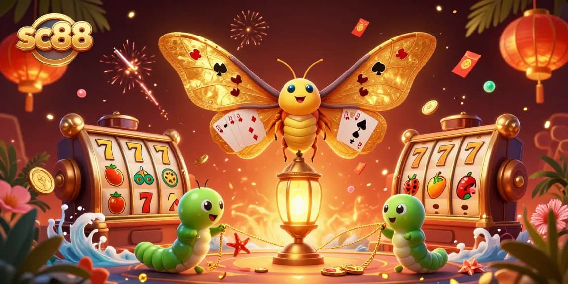 Experience sc88's exciting slot gaming world with vibrant symbols and energetic 3D characters.