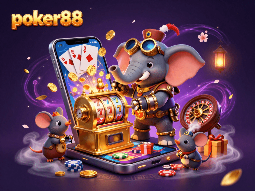 Mainkan permainan slot di poker88 dengan rel dan karakter steampunk yang unik.