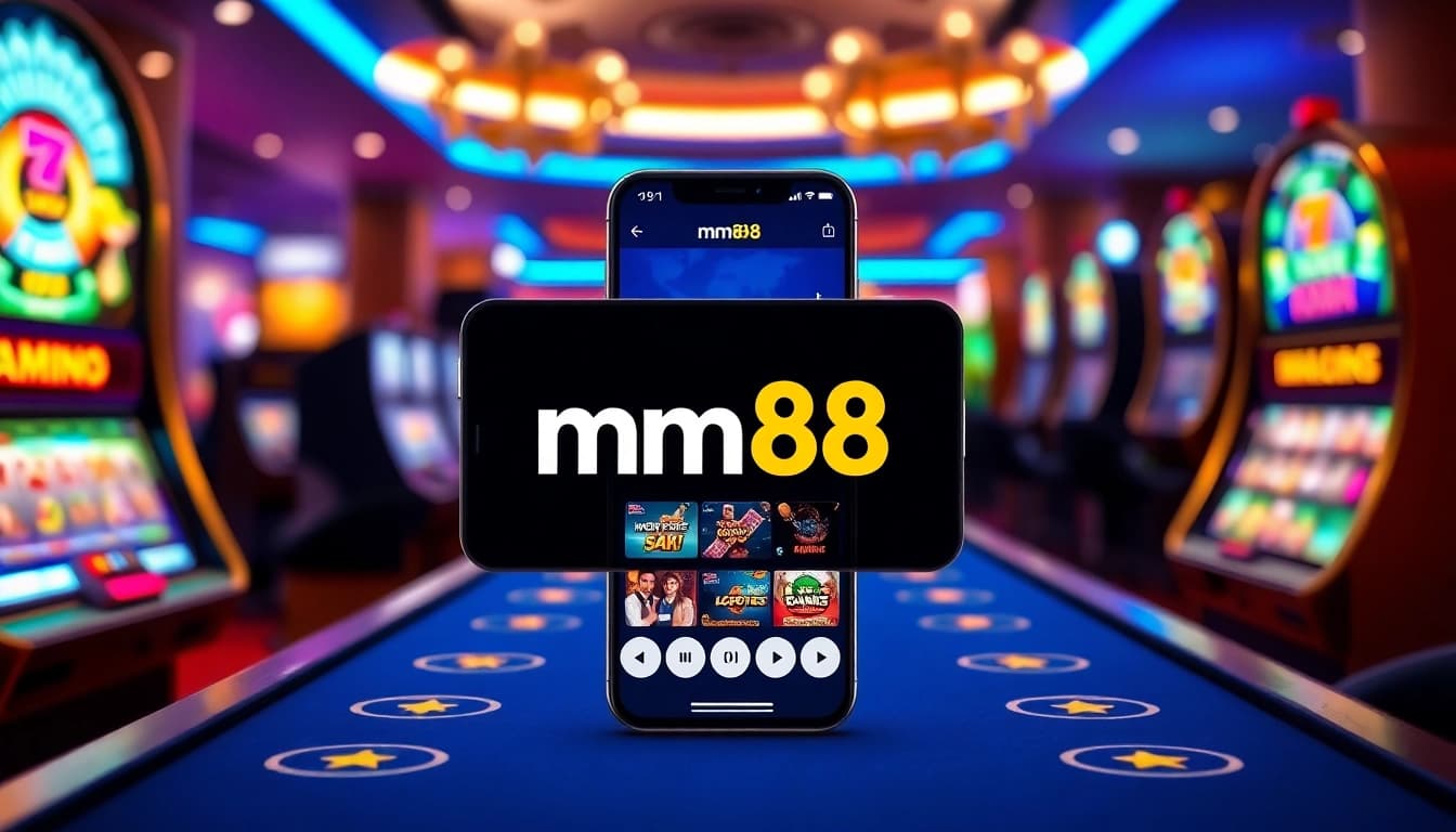 mm88 online gaming interface with vibrant casino ambiance and trust-enhancing features.