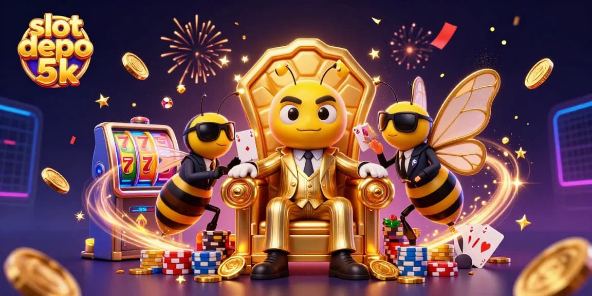Win big with slot depo 5k as a 3D mob boss and his crew celebrate jackpots!