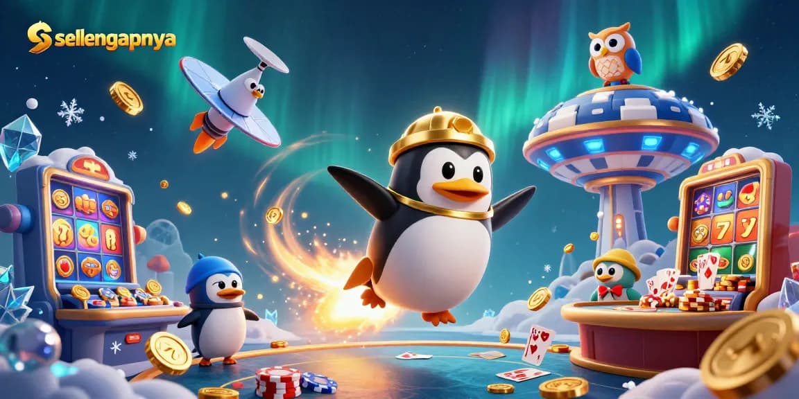 Spin slots and win gold with selengkapnya in this vibrant 3D casino scene.