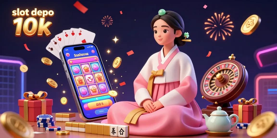 Experience the excitement of slot depo 10k with stunning visuals and vibrant casino elements.