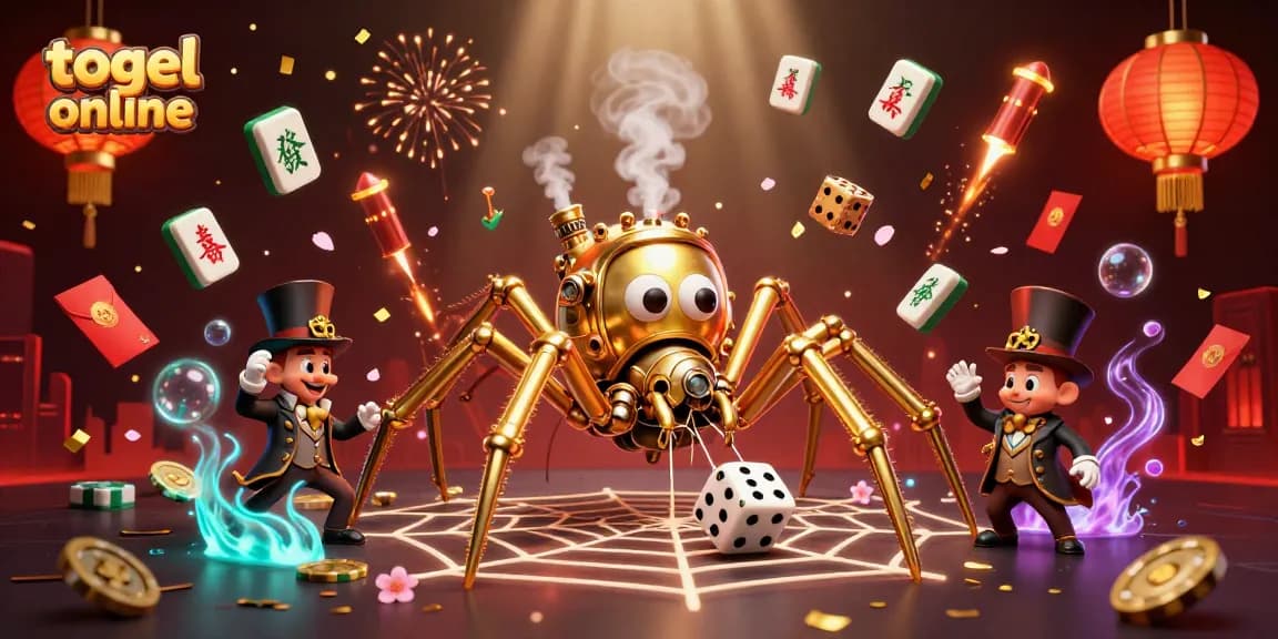 Engage with exciting togel online action featuring a steampunk-themed spider and Victorian fly gentleman.