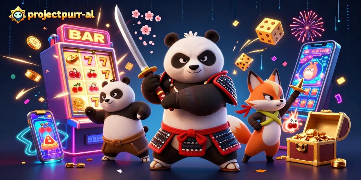 Experience exciting gameplay at projectpurr-al with a vibrant 3D slot scene full of jackpots and action.