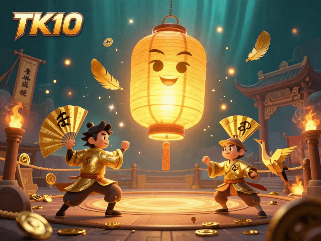 Experience the excitement of winning with TK10's vibrant gaming atmosphere featuring celestial characters and rich rewards.