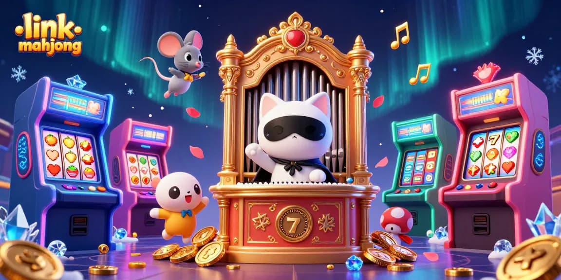 Spin to win with link mahjong in a vibrant 3D casino adventure featuring unique game elements.