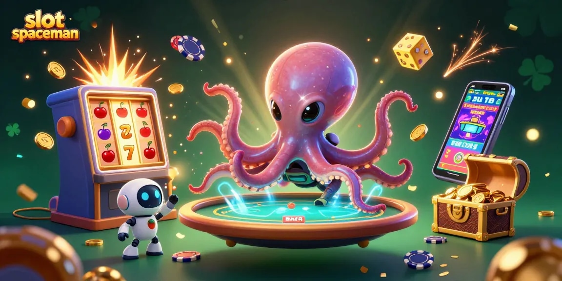 Play exciting slot spaceman games with an alien octopus and dynamic casino elements.