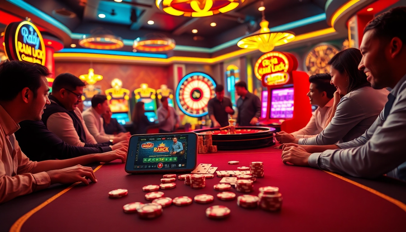 Experience the excitement of raja luck at a vibrant casino with engaging games and players.