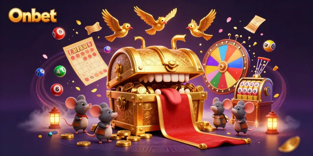 Experience the thrill of winning with Onbet’s vibrant casino elements and enticing treasures.