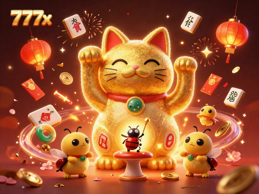 Experience vibrant celebrations at 777x casino with golden fireflies and lucky symbols.