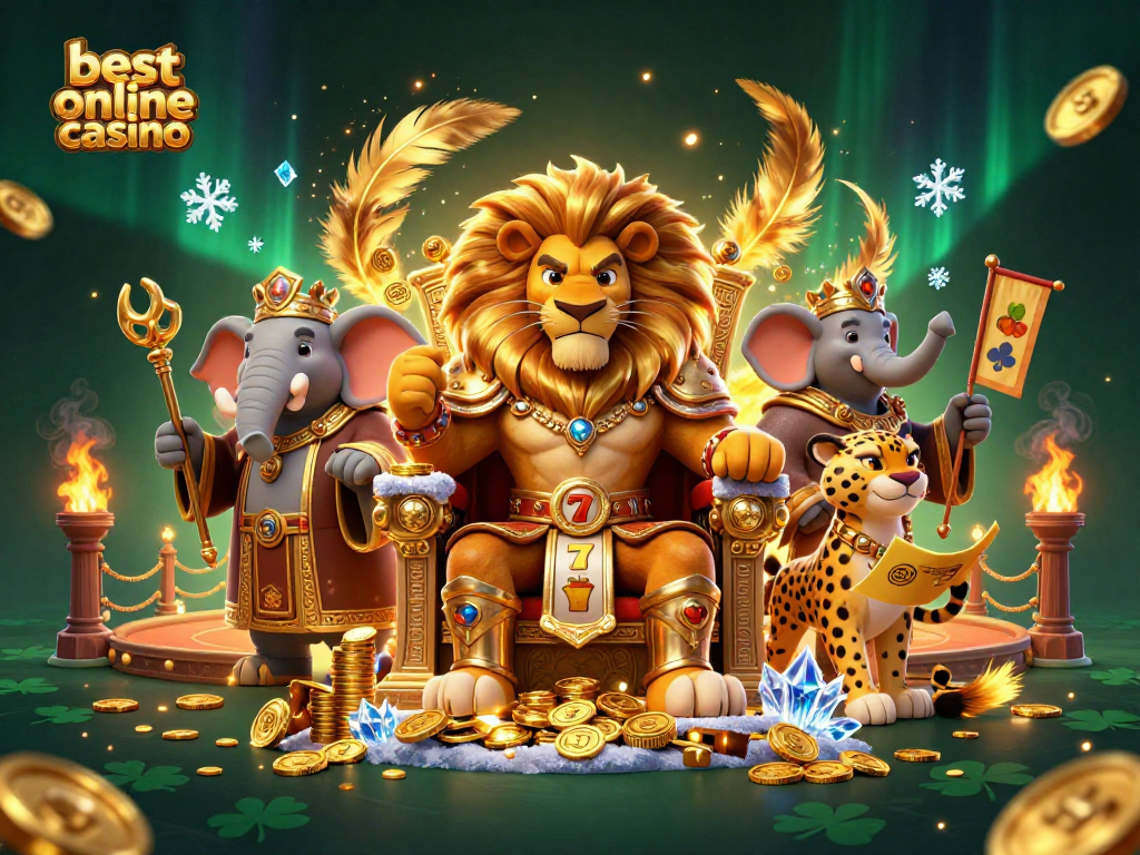 Experience the excitement of the best online casino with vibrant characters and dynamic gameplay elements.