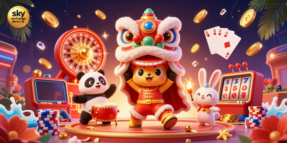 Experience the thrill of betting with a sky exchange demo id, showcasing vibrant characters and casino elements in action.