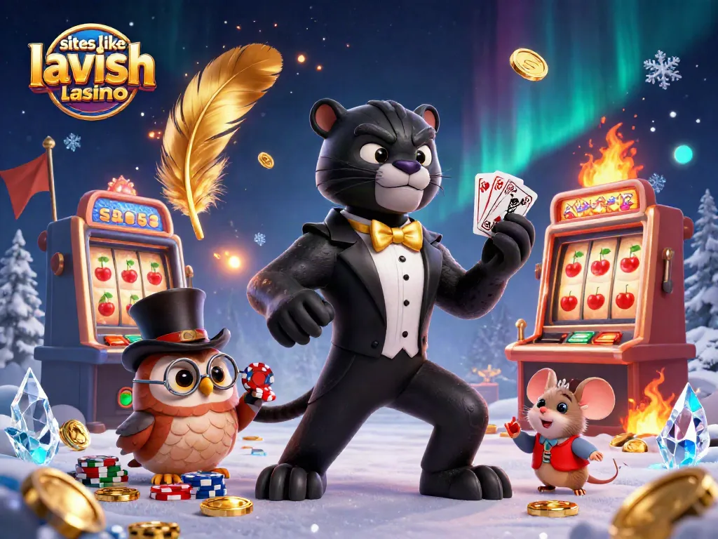 Spin and win with sites like Lavish Luck Casino, featuring vibrant characters and thrilling game elements.