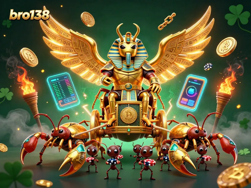 Spin to win with bro138's dazzling 3D beetle and scorpion casino adventure!