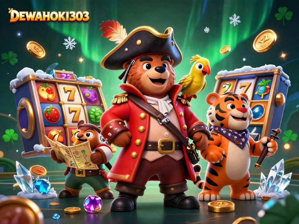 Menangkan jackpot di DEWAHOKI303 dengan slot menarik dan kabar gembira dari karakter kasino.