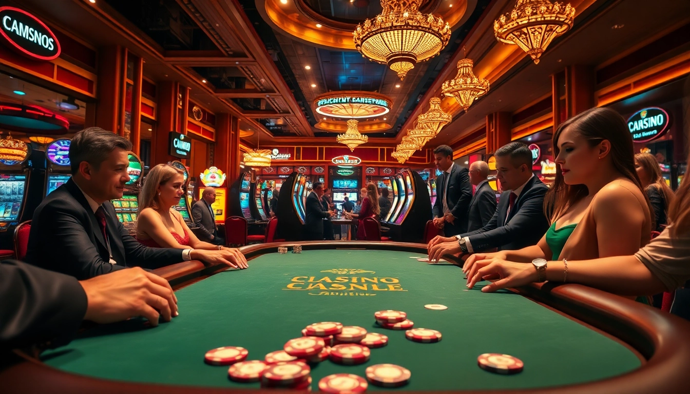 Experience the thrill of Casino gaming with vibrant poker action and a lively atmosphere.